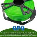 QPQ 21-380B-0.080 in. Round String Trimmer Line, Green,416 ft. Bulk Donut, Professional Weed Wacker Line ReplacementCompatible for DW Stihl Ryobi Greenworks