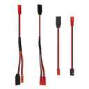 4Pack Vgoohobby JR Y-Harness Splitter 1 JR Male to 2 JST Female,JST Female to JST Male & JR Female,JST to JR Cable Wire for RC Car Truck Airplane Drone Boat