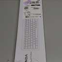 seenda Wireless Keyboard and Mouse Combo Full Size Slim Thin Wireless Keyboard Mouse with On/Off Switch on Both Keyboard and Mouse - (Black and Silver)