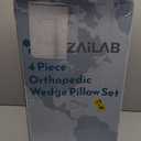 Orthopedic Bed Wedge Pillow Set 4PCS  Memory Foam Wedge Pillow for After Surgery, Shoulder Surgery, Sleeping, Back, Leg, Arm Support  Post Surgery, Acid Reflux, GERD, Snoring Relief