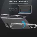 GLDRAM Carrying Case for Nintendo Switch 2 (2025), Portable Accessories Kit with Black Travel Storage Bag, Clear Protective Skin Cover, 6 Slots Game Card Holder, Screen Protector & 8 Thumb Grips