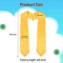 D DODOU Unisex Adult Matte Graduation Cap and Gown Set with Honor Cord Gold Stoles for College School Bachelor Graduates (Emerald Green, 45)