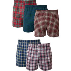 Hanes Men's Underwear Boxers Pack, Cool & Breathable Cotton Underwear, Moisture-Wicking Boxers for Men (XL)