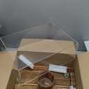 Large Cake Stand with Lid, 17 Rectangular Multi-Functional Cake Holder, Acacia Solid Wood 2-in-1 Dessert Table Display Set, Charcuterie Board for Cheese ,Fruit Platter, Acrylic Cake Dome Cover