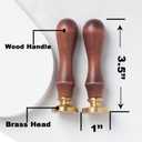 2 x Letter R Wax Seal Stamp Rosemary Initial R Stamp, 2pcs Value Pack Wax Seal Kit with Vintage Rosewood Handle Decorative Gift for Wedding Art Invitations Christmas