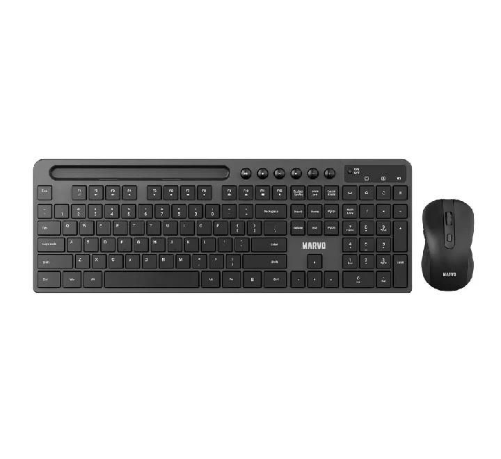 Marvo KC411W EN Wireless Keyboard & Mouse Combo (Black)