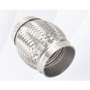 Exhaust Flex Pipe Stainless Steel Double Braid Long Heavy Duty 3''Inch x 4''Inch w/Ends 4'' inch Long 1 Pack