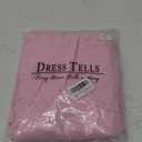 DRESSTELLS Women's Summer One Shoulder Dress - 2025 Boho Sleeveless Ruffle Tiered Layered Chiffon Pleated Pastel A Line Flowy Short Dresses Pink M