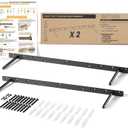 BATODA 24" Heavy Duty Floating Shelf Bracket (2 pcs)  Solid Steel Blind Shelf Supports - Hidden Brackets for Floating Wood Shelves - Blind Shelf Support - Shelving Mounting Hardware Included(Pack 2) (24 Inch Length)