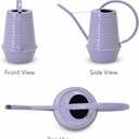 Small Watering Can, 0.3 Gallon/34oz., Violet Purple, Galvanized, Indoor Water Can, Metal Watering Can with Long Spout, Plant Water Can for Indoor Plants