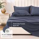 Love's cabin Full Comforter Set Indigo Blue, 7 Pieces Full Bed in a Bag, All Season Bedding Sets with 1 Comforter, 1 Flat Sheet, 1 Fitted Sheet, 2 Pillowcase and 2 Pillow Sham | Soft, Breathable, Lightweight, Comfortable