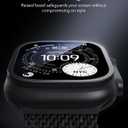 ESR Armorite Screen Protector for Apple Watch Ultra 3 2025 /Ultra 2 /Ultra (49 mm), Military Grade Protection, Tempered Glass Film with Aluminum Alloy Frame, Anti-Scratch, 2 Pack, Black