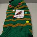 cyeollo Dog Christmas Sweater Warm Dog Sweaters for Large Dogs Turtleneck Xmas Dogs Clothes with Leash Hole Pet Holiday Outfit XXXL