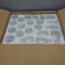 36Pcs Bud Vases Set Small Vintage Glass Bottles Clear Bud Vases in Bulk Multiple Shape Cute Glass Vases for Rustic Wedding Centerpieces Table Decorations and Home Decor(Clear)