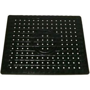 Heat Resistant Sink Protector - Non-Slip, Fast Draining, Easy to Clean (Black, Rectangle)
