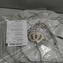 Gray Lamp Shades Set of 2, 10.5" x 10"x 13" Medium Rectangle Lampshades Cut Corner Fabric Lamp Shades Replacement, Include 2 Lamp Harps, Suitable for E26 Base and Saddle Base, Easy Assembly Required