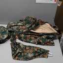 StangH Green Velvet Curtains 84 inches Long Luxury Floral Print Christmas Home Decor Room Darkening Privacy Protect Window Drapes for Bedroom Living Room, W52 x L84, 2 Panels