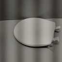 Bemis 730SLEC Slow Close Toilet Seat, Easy Clean Hinges and Durable Plastic Seat, Made in USA, Round, White