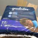 Goodnites Boys' Nighttime Bedwetting Underwear, Size Large (68-95 lbs), 58 Ct (2 Packs of 29)