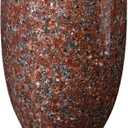 Granite Cemetery Vase for Grave Markers, Headstone Memorial Flower Holder
