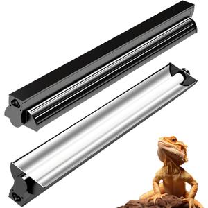 8W T5 10.0 UVB Reptile Light Fixture 12"  High Output UVA UVB Light for Bearded Dragons, Turtles & Snakes  Compact UVB Lamp for Desert & Tropical Reptiles (UVB 10.0-Desert, 12INCH-8W)