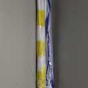 AMMSUN 6.5 Foot Heavy Duty Beach Umbrellas for Sand with tilt Sun Shelter, UV 50+ Protection Outdoor Sunshade Umbrella with Carry Bag for Patio Garden Beach Pool Backyard multicolor Yellow (Capri Yellow Stripe)