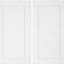 SALBAKOS 100% Turkish Cotton Bath Mat Towel Set of 2 Piece White | 20x34 in Large Bath Mats | Luxury Hotel Quality, Thick, Absorbent, Quick Dry Bathmats for Bathroom & Toilet (White, 2 Bath Mats)