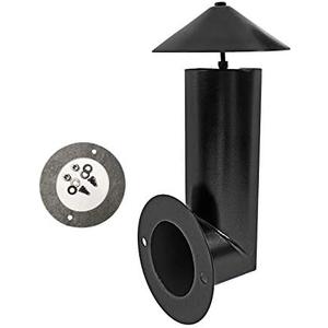 SafBbcue Pellet Grill Smoke Stack Compatible with Pit Boss, Camp Chef, Z Grills and Other Pellet Smokers Grills Chimney, Upgraded Porcelain Steel Smoke Stack Kits for Traeger Smoke Stack, Black
