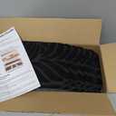 Stair Treads Non Slip for Wooden Steps, 8" X 30" (15-Pack) Stair Runner Carpet Treads Indoor with Reusable Adhesive, Stairslide Carpets Rugs Safety Mats for Elders, Kids & Dogs, Black Leaf