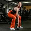 NirLUX Bootcut Leggings for Women  High Waisted Yoga Pants Women  Tummy Control Workout Womens Leggings (Orange)