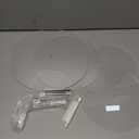 Acrylic Cupcake Stand, 4 Tier Round Cake Stand, 12 in Cake Stand for Dessert Table, Clear Cake and Cupcake Stand Combo, Tiered Serving Trays for Home Decor Wedding Birthday Party