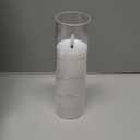 Flameless Candles,with Embedded Star String, Battery Operated Candles Flickering LED Pillar Candles with Remote Control and Timer, Home Decoration Add a Warm and Romantic AtmosphereSet of 7 (White)