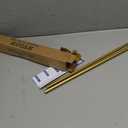 Gold Magnetic Curtain Rod for Door:Magnet Curtain Rods for Classroom Whiteboard,Small Adjustable Magnetic Towel Bar,Tool-Free French Magnet Pole with Leather Protective Cover No Drilling 16-28"