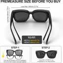 JATEBI 3 Pack Oversized Over Glasses Sunglasses for Women Men Polarized Fit Over Sun Glasses UV400 Protection
