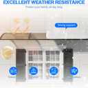 Door Awning 32"x40" Window Awning for Doors Canopy Exterior, Polycarbonate Cover for House Porch Patio Deck, UV Rain Snow Sunlight Protection, Hollow Sheet, 32x40in