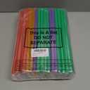 Tessco for you Jumbo Smoothie Straws Bulk Large Plastic Disposable Bubble Tea Straws Wide-Mouthed Individually Wrapped for Tall Homemade Milkshakes Drinking(9.84 Inch,Vintage Color,100 Pcs)