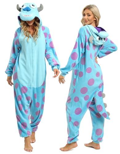 LABULA Slim Fit Unisex Adult Onesie Animal Pajamas Halloween Cosplay Sleepwear Purple : Clothing, Shoes & Jewelry