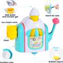 Bath Toys for Kids Ages 4-8, Ice Cream Bubble Machine for Toddlers Ages 3-5, Ice Cream Foam Maker Bathtub Toys, Pretend Cake Play Set for 3 4 5 6 Girls Boys Christmas Birthday Gifts