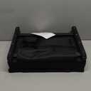 SPORT BEATS Stadium Seats with Back Support Bleacher Chairs with Back and Cushion Thick Padded Bleacher Seats Includes Shoulder Strap (Black)