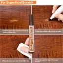 REALINN Wood Furniture Repair Kit- Set of 28 - Touch Up Markers, Fillers with Wood Putty - Repair Scratch, Cracks, Hole, Discoloration for Wooden Door, Floor, Table, Cabinet, 28 Piece Set