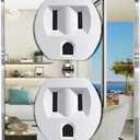 1 Pcs Mirror Outlet Covers Durable Light Switch Plates Acrylic Mirrored Wall Plate Decorative Wall Outlet Cover Wall Plates For Electrical Outlets (Standard Size, 1PC- Alckerou 2)