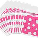 3dRose Set of 12 Greeting Cards, Pink Volleyball Pattern (gc_195244_2)
