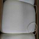 King Mattress Topper, 3 Inch Memory Foam Mattress Topper King, High Density Mattress Pad Comfort Cooling, Bed Topper with Removable Cover and 4 Adjustable Elastic Straps White
