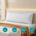 Oubonun Premium Adjustable Loft Quilted Body Pillows - Firm and Fluffy - Quality Plush - Down Alternative - Head Support Pillow - 21"x54"