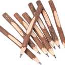 Operitacx Natural Bark Pencil Set 32 Pcs Rustic Wood Branch Twig Pencils for Drawing Sketching Writing School Office Supplies