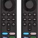 (2 PCS) Replacement Voice Remote for All Insignia/Toshiba/Pioneer Smart TVS,Compatible with All Fire-Series, TV Cube/Stick,Echo-Show Smart TV (3rd Voice Version 2 PCS)