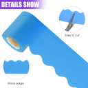 393.6 Ft Bulletin Board Borders Colorful Scalloped Border Trim Roll, 12 Rolls Colorful Classroom Borders Die Cut Classroom Border Decorations for School Classrooms Office Chalkboard Wall Desk Decor