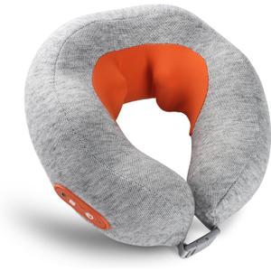 Howdy Shiatsu Neck Massager with Heating [2026 Upgraded], Heated Neck Pillow Cordless for Pain Relief Deep Tissue Kneading, Valentine's Day for Her/Him Gift, 2-in-1 Portable for Airplane Travel