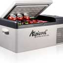 Alpicool C15 Portable Car Freezer,12 Volt Refrigerator, 16 Quart (15 Liter) Fast Cooling 12V Car Fridge -4~68, Car Cooler, 12/24V DC and 100-240V AC for Outdoor, Camping, RV, Truck, Boat, 16 Qt