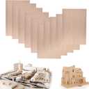 10 Pack Basswood Sheet, 1/16 X 8 X 12 Inch Thin Plywood Wood Sheets for Crafts